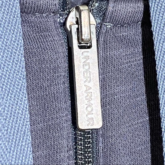 Under Armour Storm cold gear grey kangaroo pocket 3/4 zip cinch hood pullover XL - Picture 6 of 7